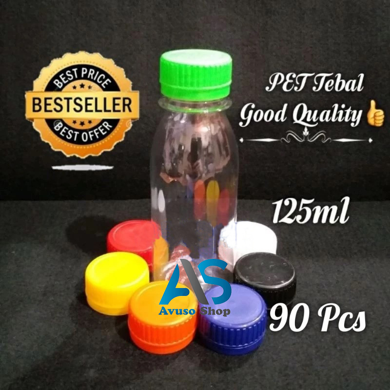 Isi 90Pcs  Botol Plastik 100ml-125ml Botol Zam Zam /Zamzam /Madu/Tinta/Jelly/Sirup/Obat/PET Murah