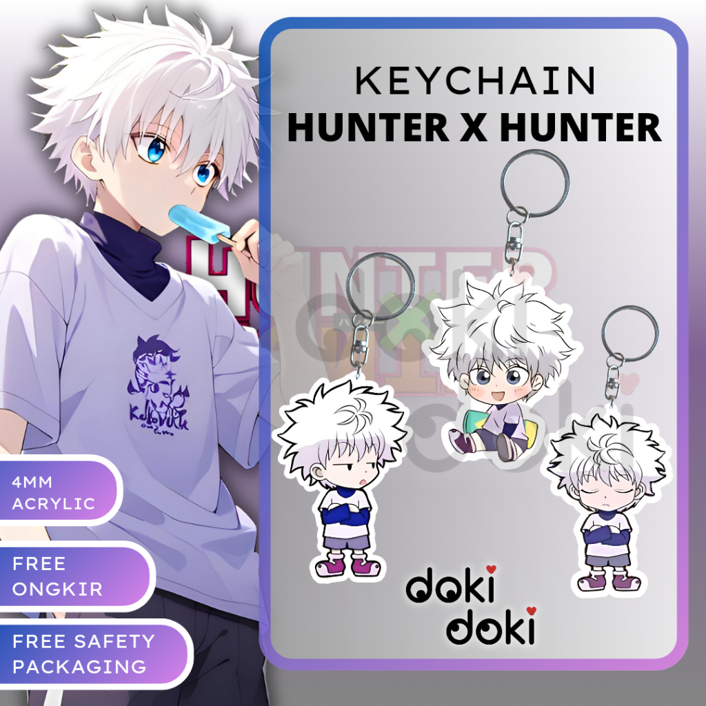 GANTUNGAN KUNCI KEYCHAIN ANIME KILLUA ZOLDYCK HUNTER X HUNTER