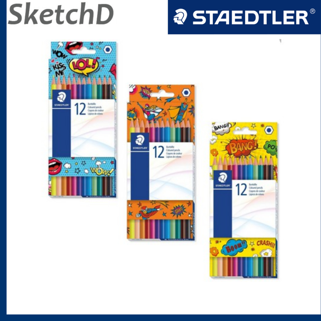 

Pensil 12 Warna panjang Staedtler Comic Edition Permanen Coloring Pencil 136C12