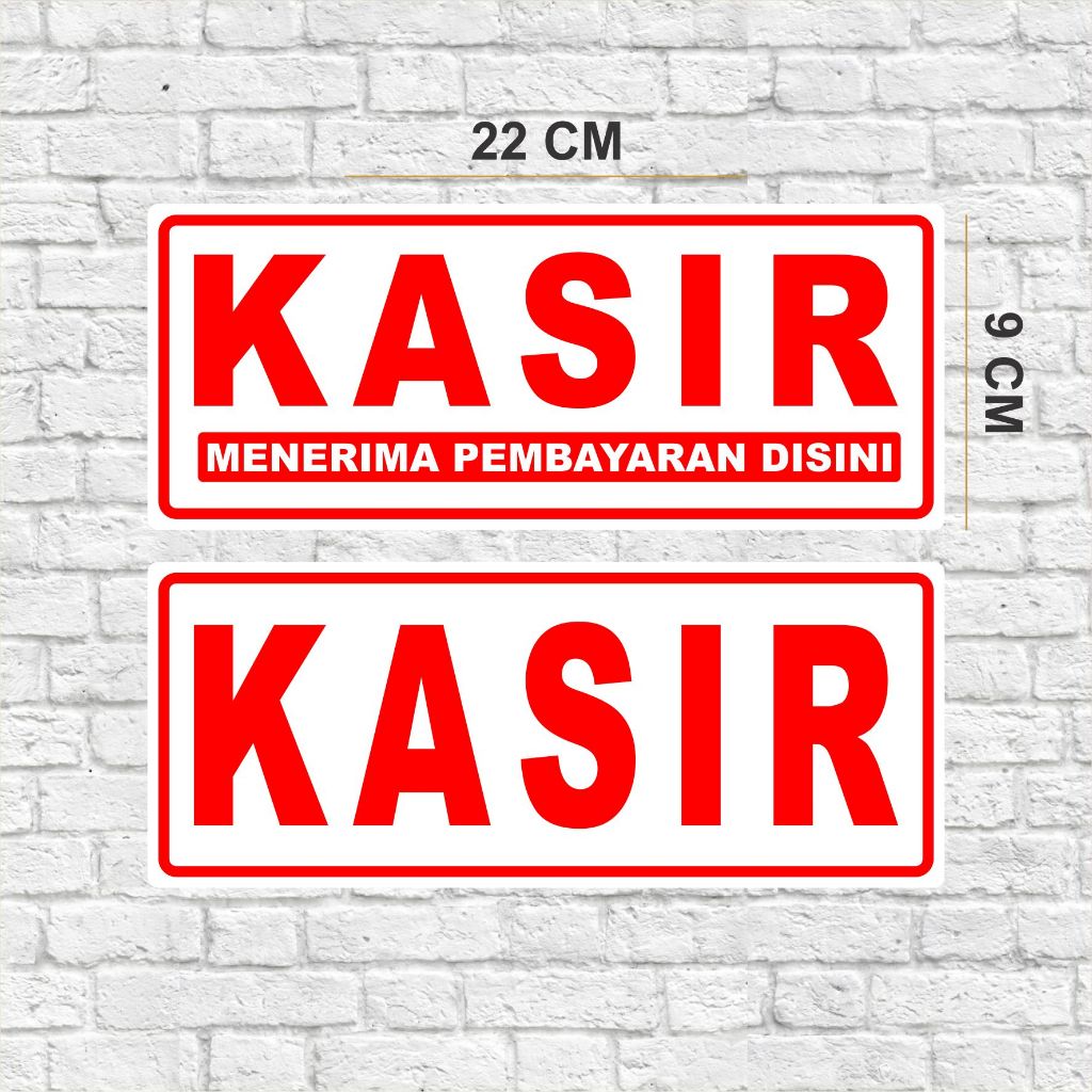 

Label Akrilik Tempel Kasir Menerima Pembayaran Disini - Toko / Cafe / Resto (KS-01)