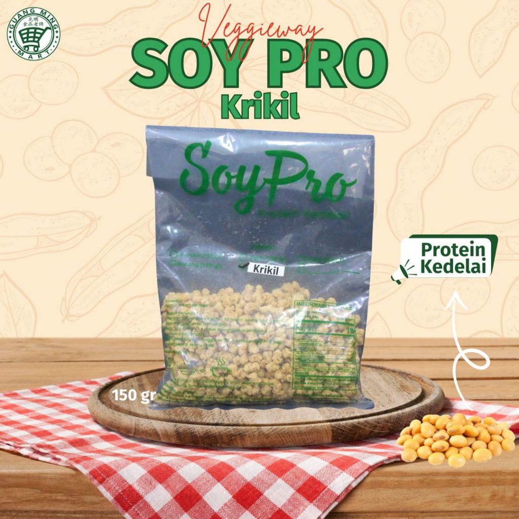 Soy Pro Protein Kedelai Veggieway / Snack Protein Krikil