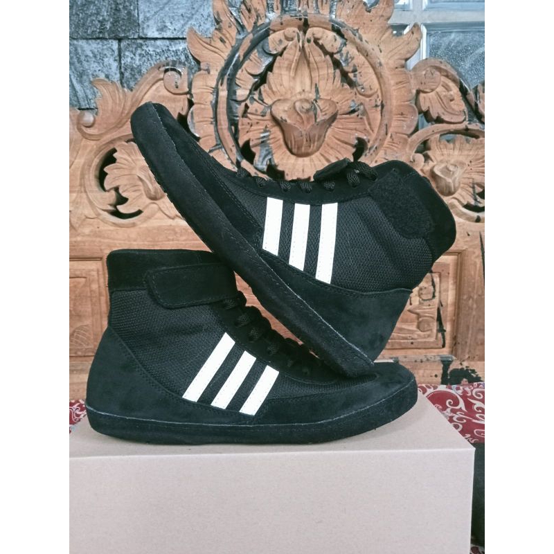 Sepatu Tinju Pria Boxing Shoes Sport Olahraga Casual Sepatu Gulat Gym Fitness Keren Anti Slip Ringan