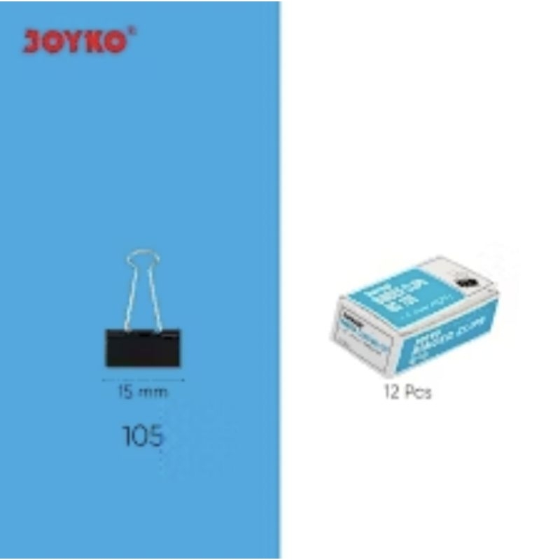 

Blinder Clips Joyko no.105 harga 1ktk - 12pcs