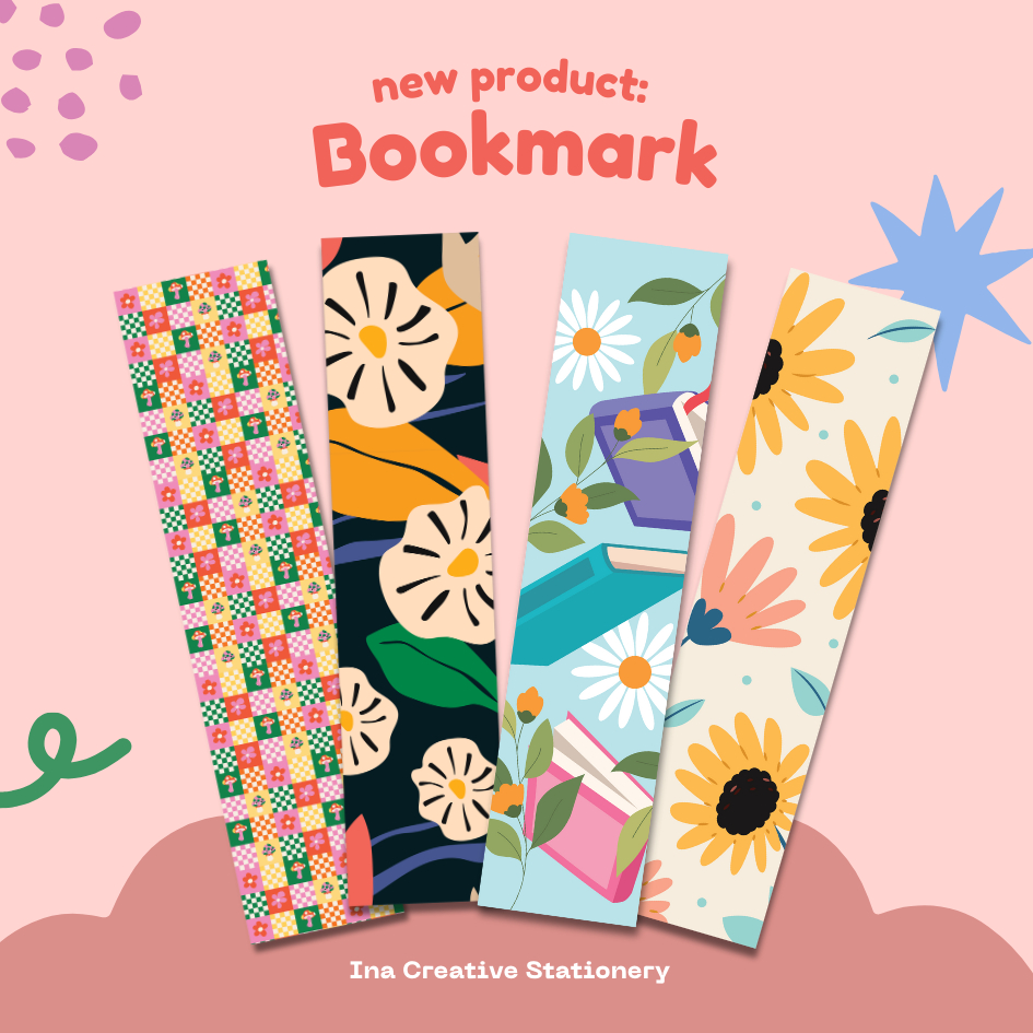 

Ina Creative Bookmark Pembatas Buku | Pembatas Buku Lucu | Pembatas Buku Aesthetic | Bookmark Motif | Penanda Buku | Journaling Paper Pack
