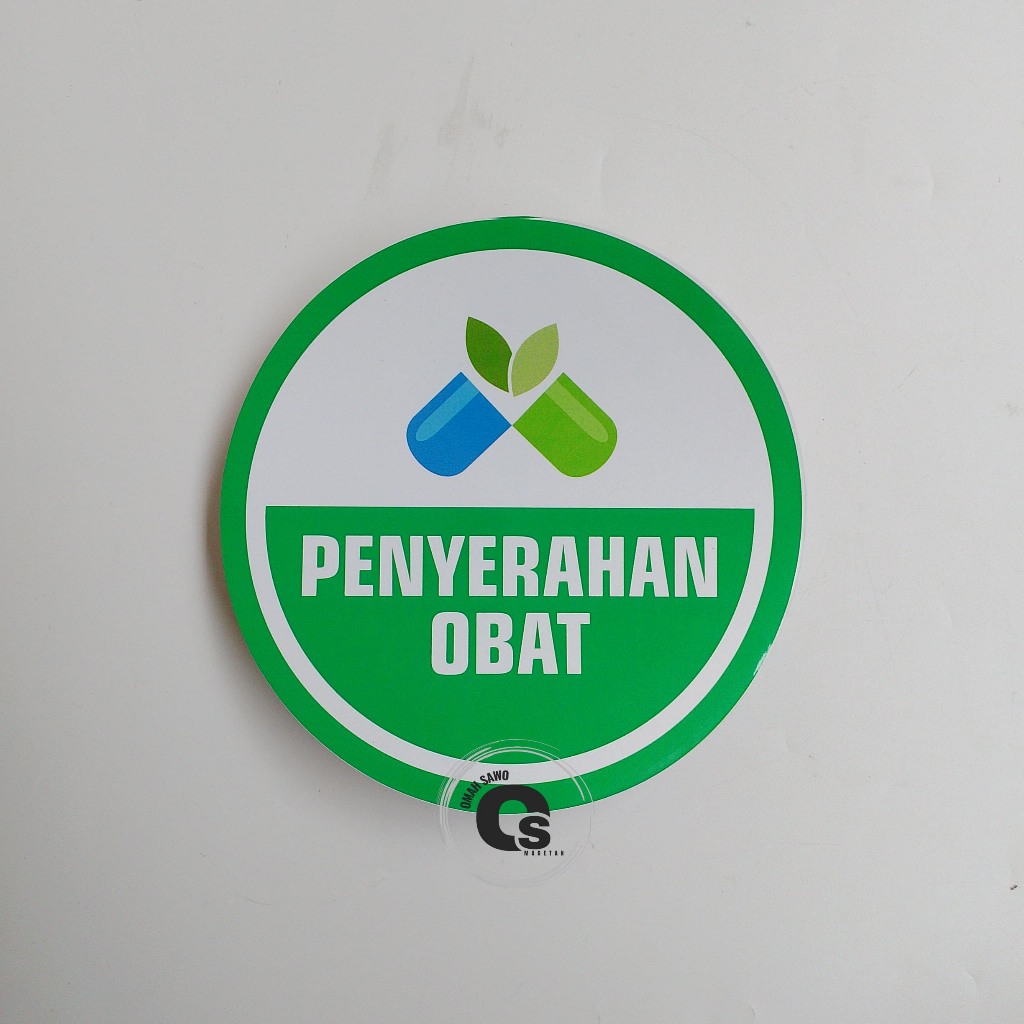 

Stiker Penyerahan Obat - Tempat Menyerahkan Obat - Farmasi - Stiker Vinyl Bulat
