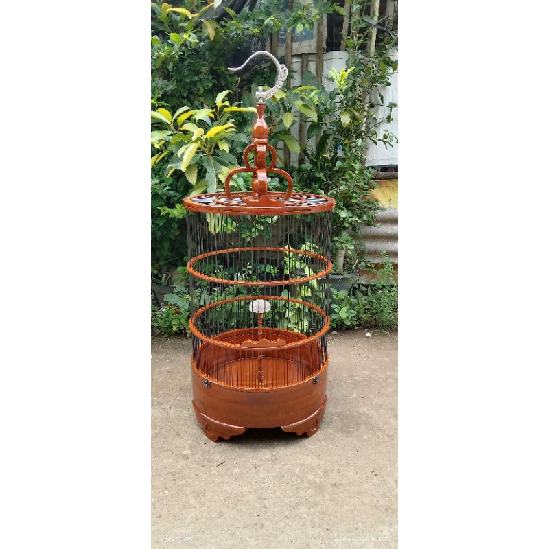 sangkar branjangan bahan kayu jati ruji fiber