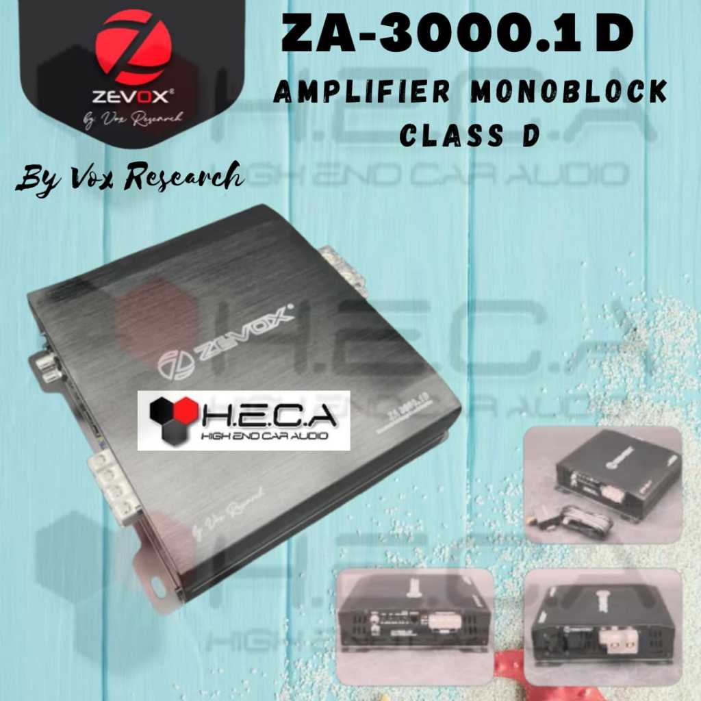 Zevox ZA-3000.1D Power Monoblock 1Ch Class D Amplifier Vox Research Mono Ampli ZA 3000 1D monoblok