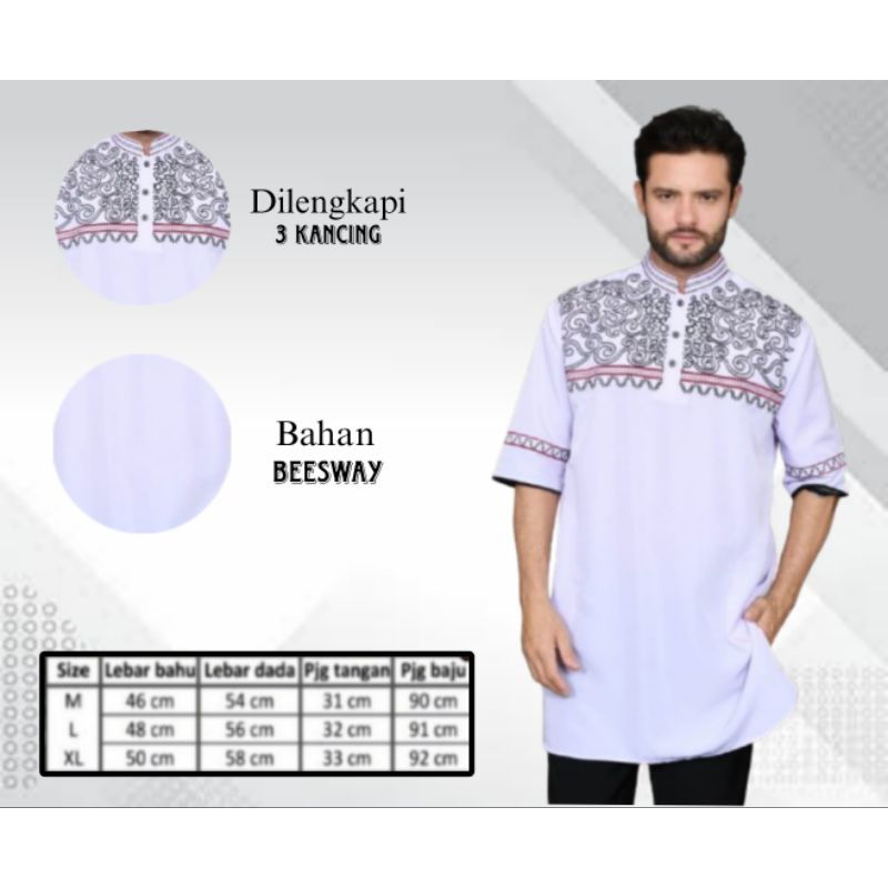 Baju Koko Kurta /Koko kurta terbaru/Baju Koko motif Bordir