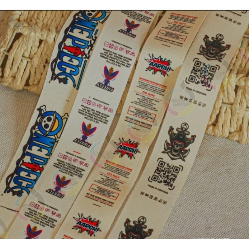 

paket woven label high quality