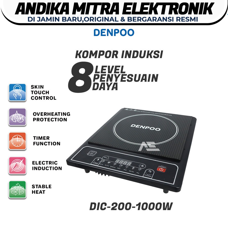 Kompor Listrik Induksi Digital Low Watt DIC 200-1000