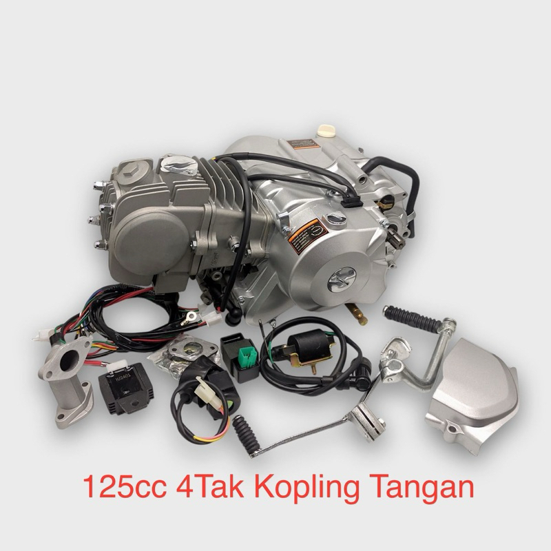 Mesin / Engine 125cc 4 Tak Manual Kopling Tangan Minimoto - Mini Trail - Monkey - Universal