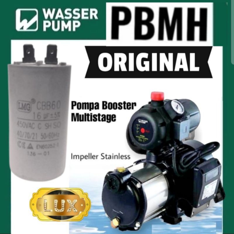 Kapasitor colok 16 uf 450 vac original mesin pompa air Wasser pbmh60-4ea multistage pbmh 60-4ea pen 