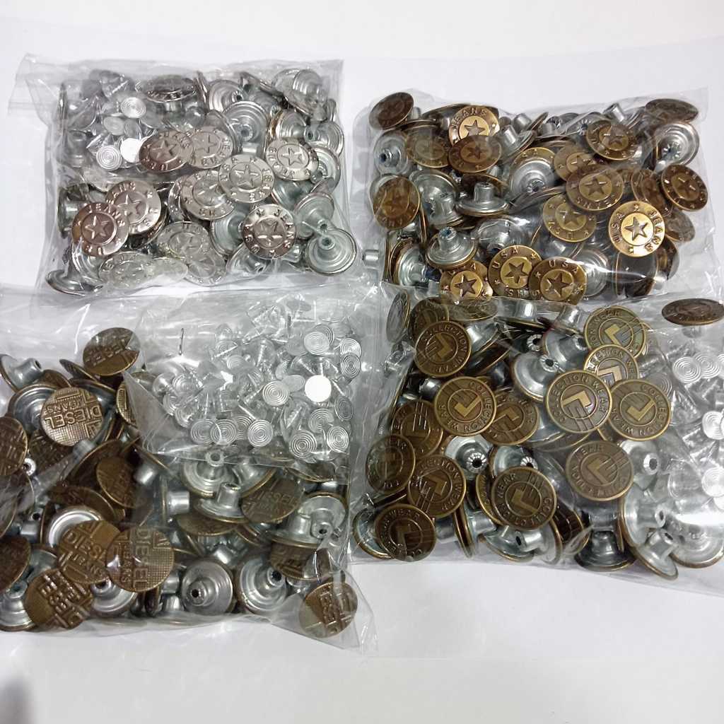 Kancing Jeans Ulir/Kancing Jeans/Kancing Jeans Celana/100PCS