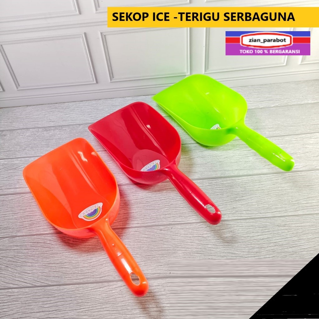 SEKOP ICE RAINBOW | SEKOP PLASTIK | SENDOK ES BATU PLASTIK | SEKOP ES BATU PLASTIK