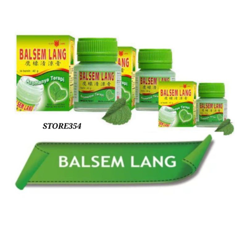 STORE354 | BALSEM LANG HIJAU Balsem Lang Aromatherapi 10g l 20g l 40g