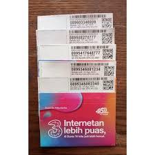 Kartu Perdana TRI Kuota Internet Full 12Gb segel