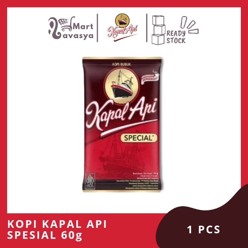 

KOPI KAPAL API SPESIAL MERAH 65/60g - 1 PCS - KOTA BANDUNG - LAVASYA MART