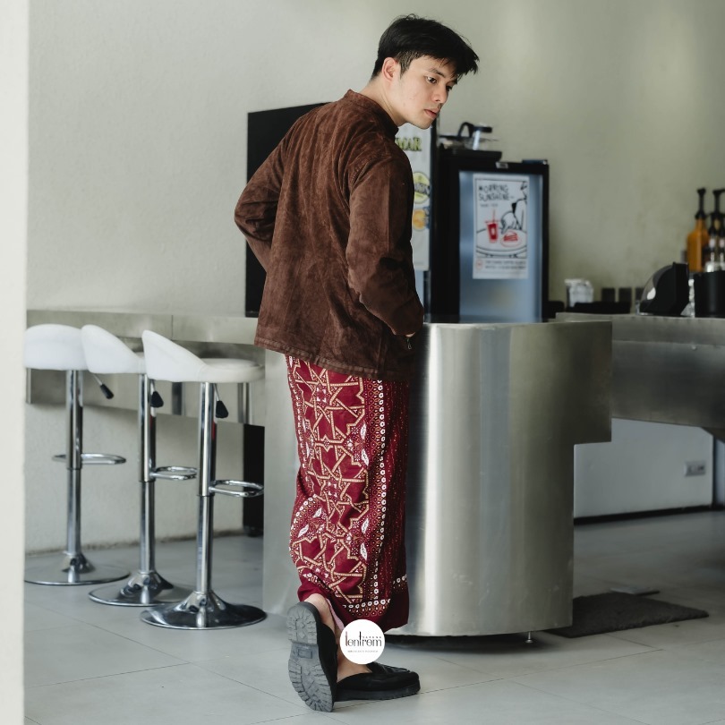 Sarung Batik Geblek Renteng Maroon