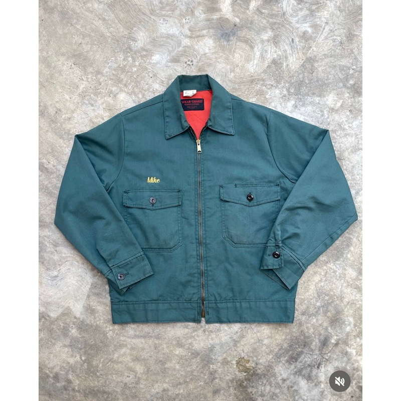 Work Jacket Double Pocket Green