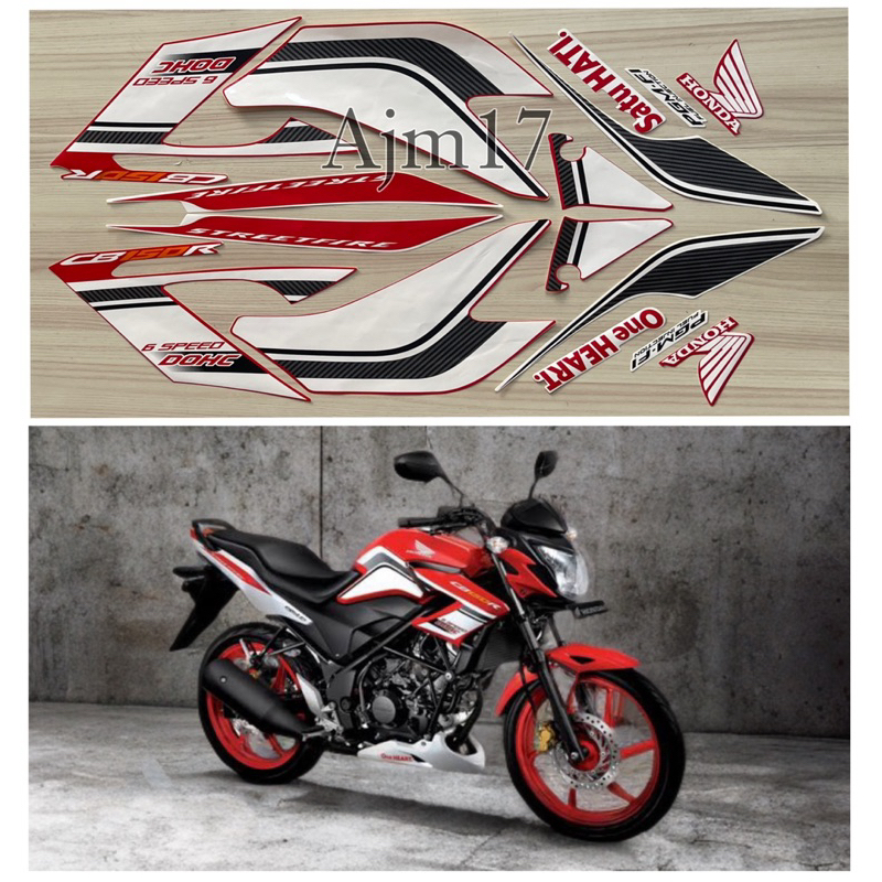 STIKER STRIPING MOTOR CB150R CB 150 R 2015 MERAH