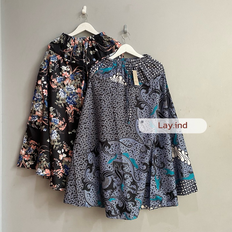 Rok Payung  Motif Batik Rok Batik Panjang Rok Skirt Nyaman Rok Batik wanita