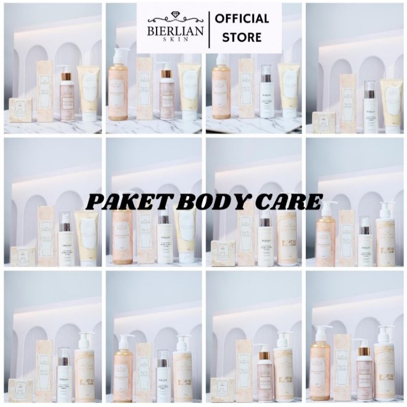BIERLIAN PAKET BODYCARE [ NIGHT LOTION & DAY LOTION & BODY TONER & BODY SOAP ]
