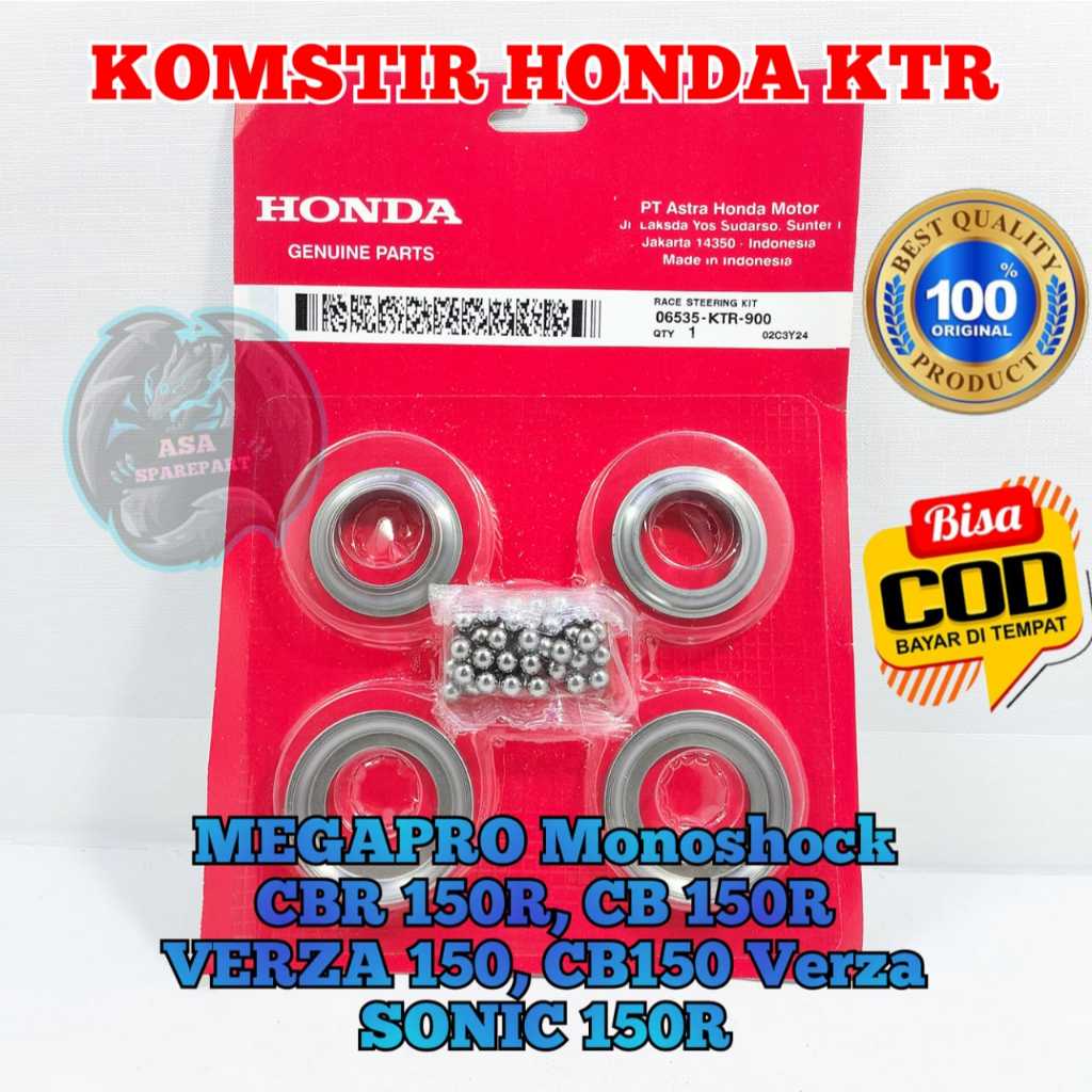 KOMSTIR KTR ASLI ORIGINAL MOTOR HONDA MEGAPRO MONOSHOCK , CBR 150R , CB 150R , VERZA 150 , CB 150 VE