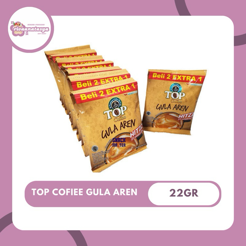 

Top coffee Gula Aren 22 gr 1 renceng isi 15saset
