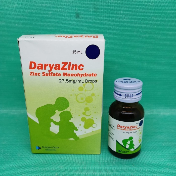 DARYAZINC DROPS BAYI 15 ml Menghentikan diare pada bayi & anak - Obat Diare mencret bayi dan anak