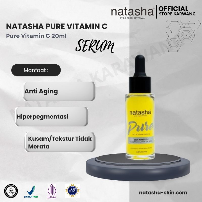 Natasha Pure Vitamin C /Glowing Serum/Serum Natasha/Serum Vit C Natasha/Skincare Natasha