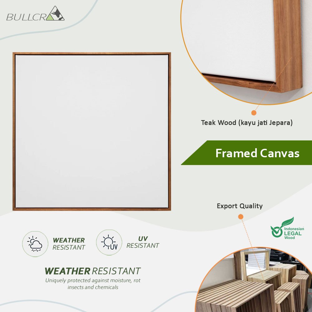 

Kanvas Lukis + Floater Frame Grade A Kualitas Ekspor
