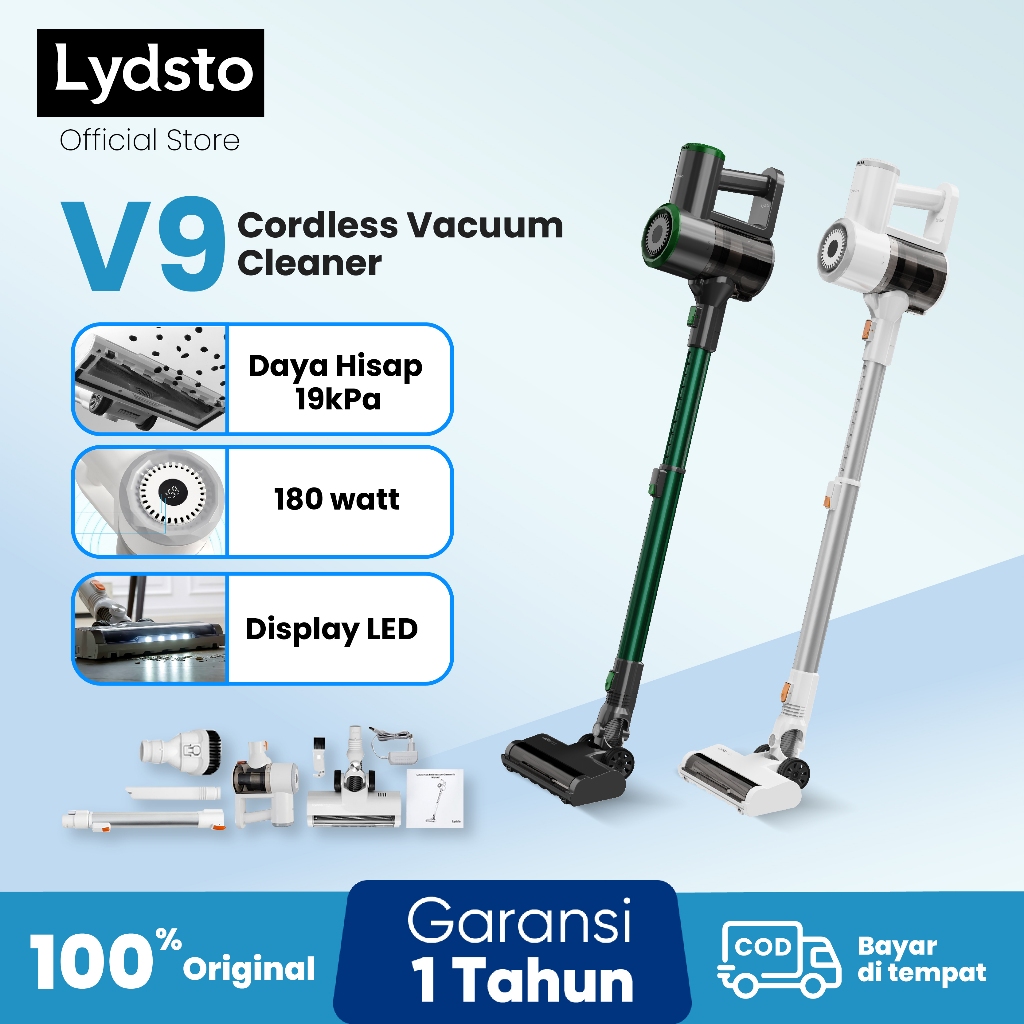 Lydsto V9/V9 PRO Penyedot Debu Vacum Cleaner Tanpa Kabel Cordless Vacuum Cleaner portable 19Kpa