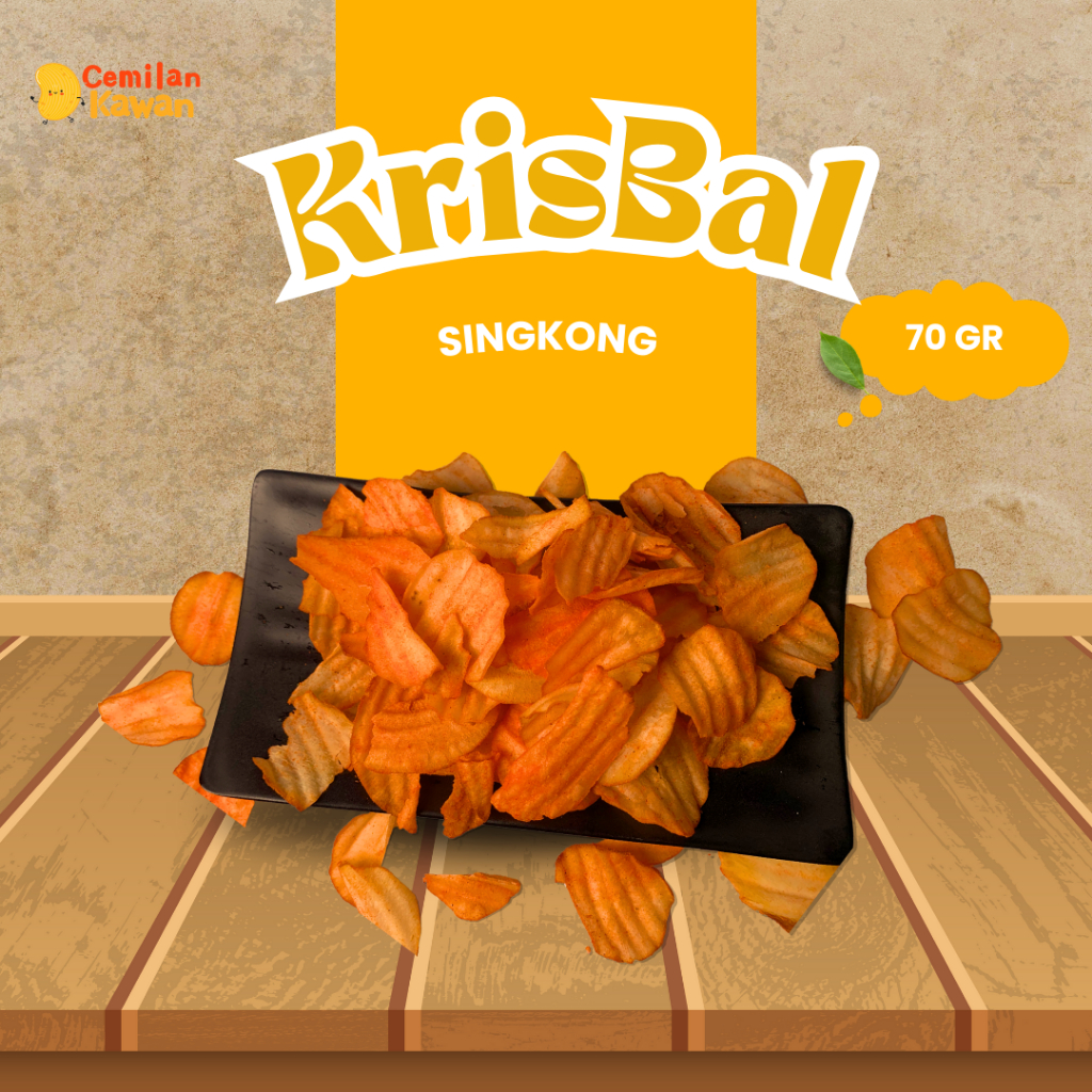 

Cemilan Kawan - Keripik Singkong Balado 70 gram Snack Kiloan