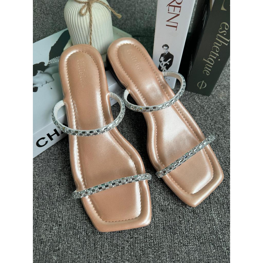 sendal falisha.id Marbela 01 Sendal slide Sandal Wanita Sandal teplek Sandal Hak wanita fashion