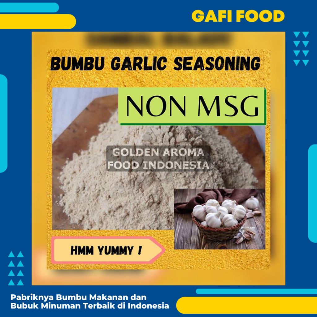 

BUMBU TABUR RASA BAWANG PUTIH NON MSG 1 KG Bubuk Tabur Garlic Seasoning 1kg Food Grade Murah Enak