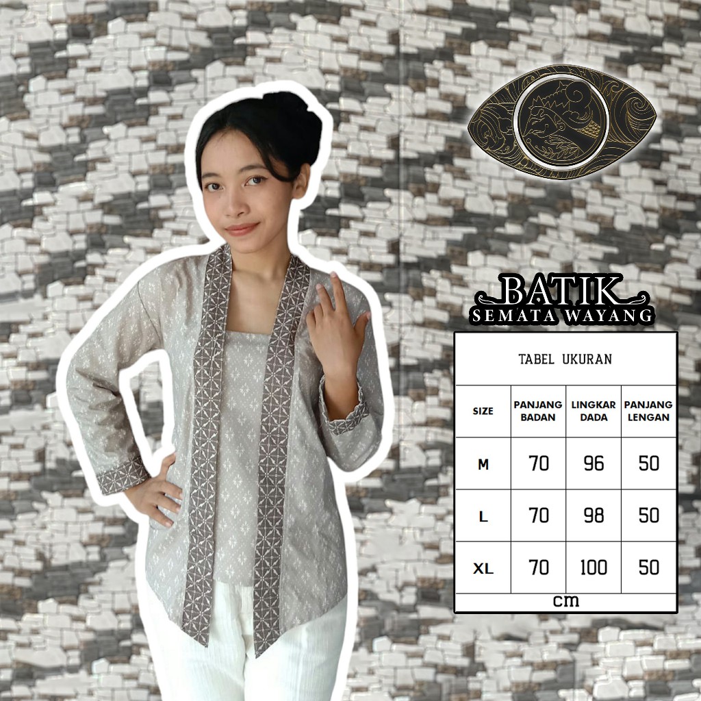 Kebaya Baju Jawa Lurik Xaviera Istimewa Modern 2024