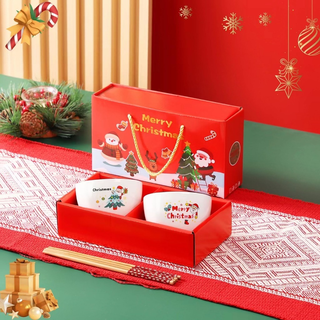 CHRISTMAS Mangkok Set Japanese Parsel / Mangkok Japanese Bowl Set Mangkok Keramik Parcel Mangkok