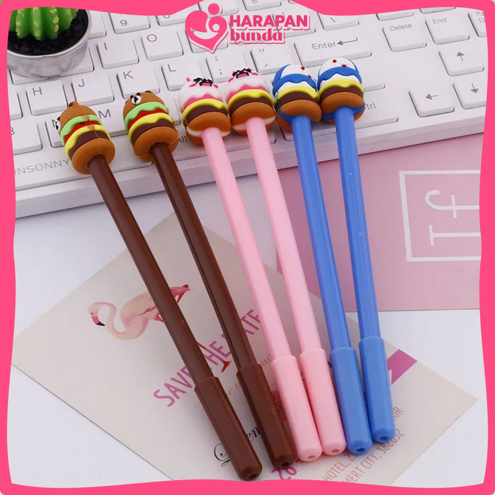 

Pulpen Hamburger Karakter Cartoon / Alat Tulis Perlengkapan Anak Sekolah / Pen Burger Kartun Line Stationary Harapan Bunda A7