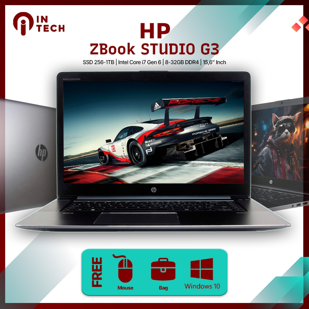 Laptop Editing HP Zbook Studio G3 Core i7 Gen 6 Ram 8GB SSD 256GB Terlaris Termurah Bergaransi Bonus