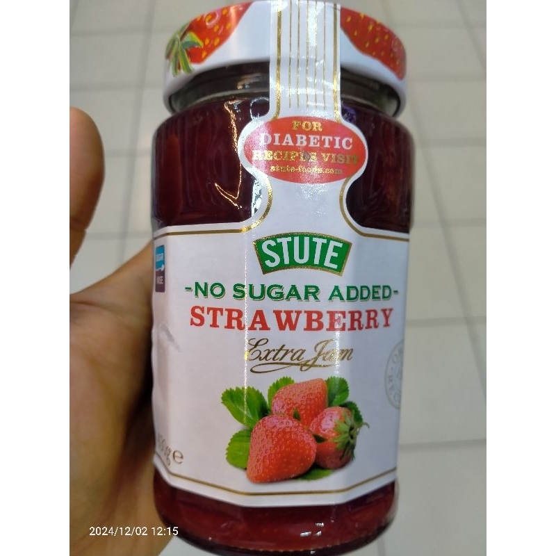 

Stute Diabetic No sugar added Diet Jam Selai Diabetes Strawberry 430Gr