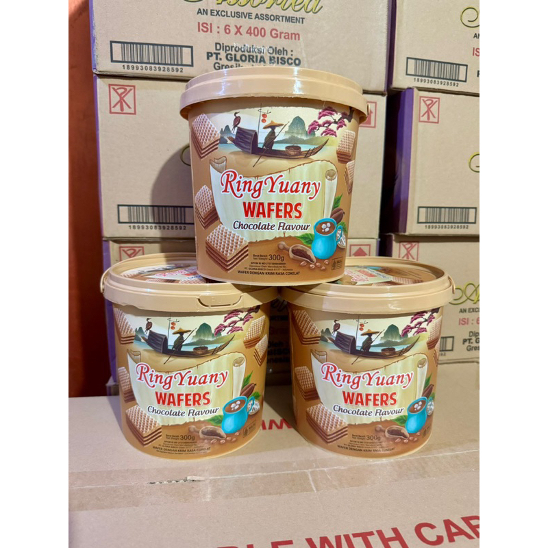 

Ring yuany wafer coklat 6x 300gr karton