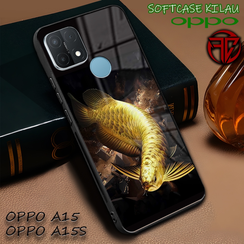 [AM22] Softcase Kilau Oppo A15 | Oppo A15s | Casing Kaca Mika | Kesing Keren Aesthetic [ Arowana ] |