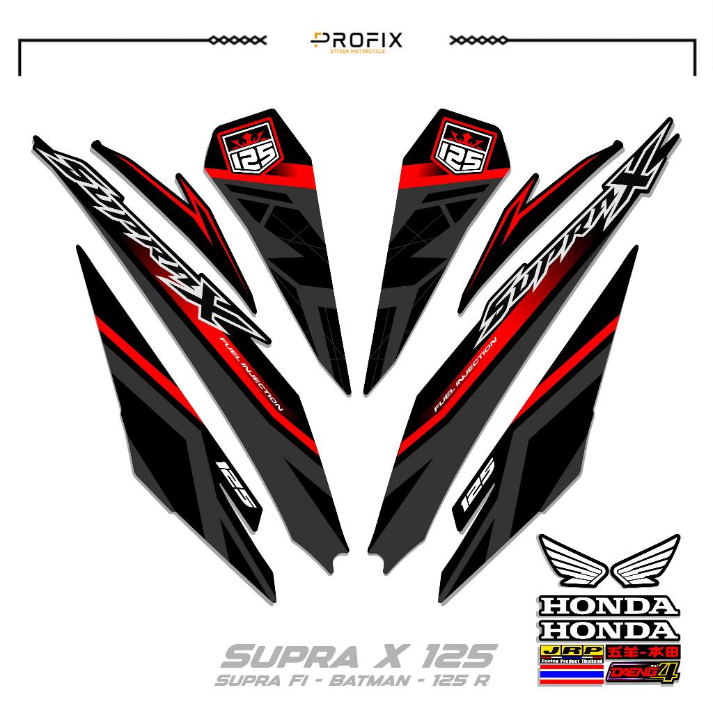 STRIPING SUPRA X 125 R MOTIF 22 STIKER DECAL SUPRA X 125 R-SUPRA FI BATMAN-125R