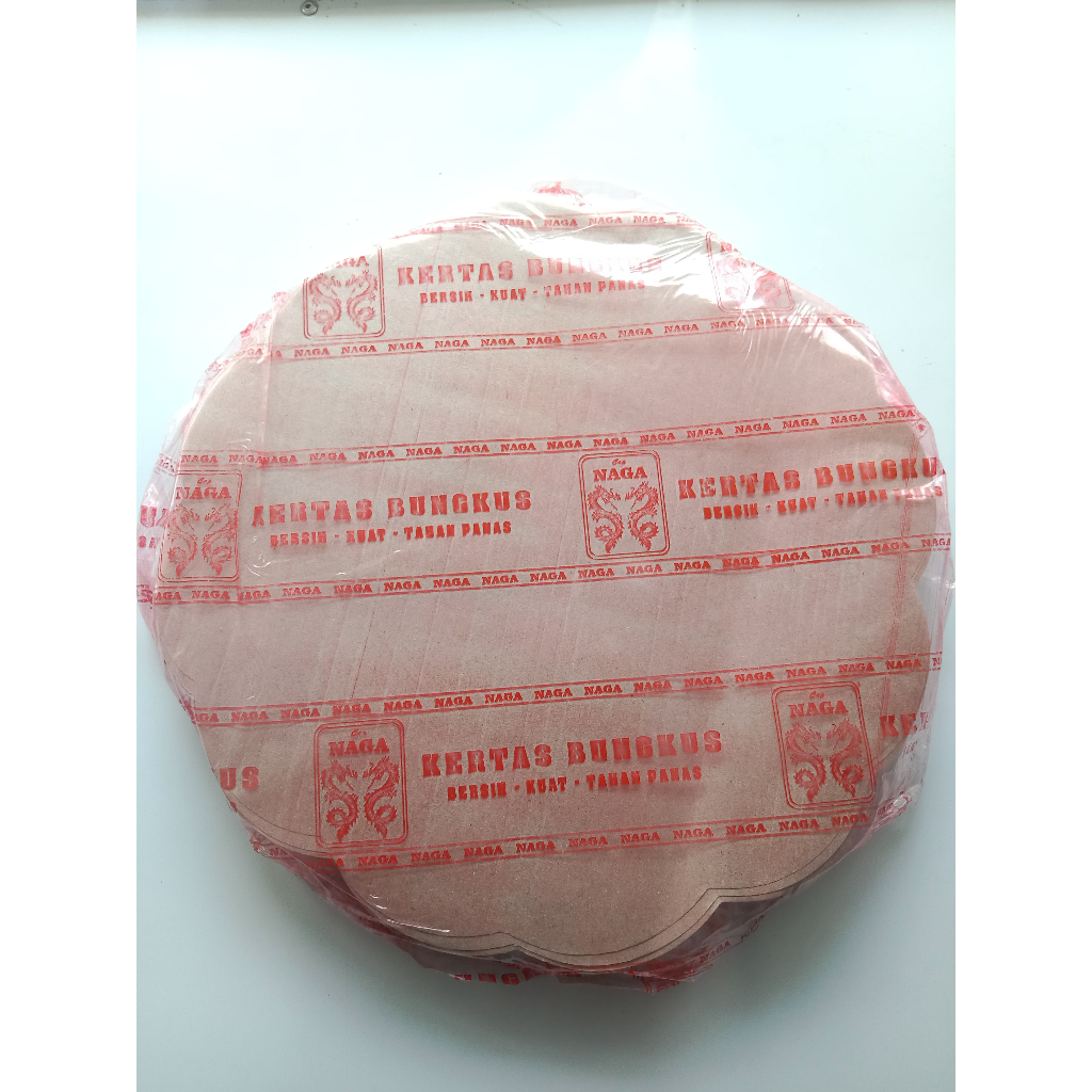 (1 PACK) Kertas Bungkus Minyak Bunga Piring Nasi Cap Naga isi 150 lembar