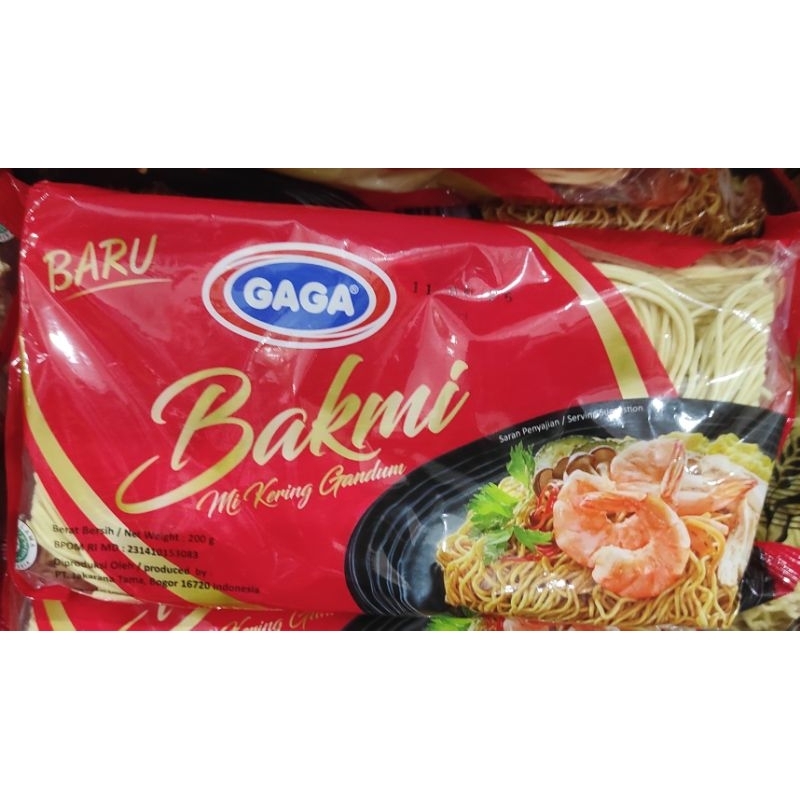 

Gaga Bakmi Mi telor kering gandum 200gr zc