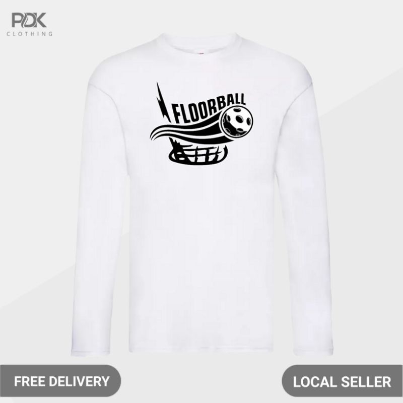 Kaos Pria Baju Lengan Panjang Stick Floorball