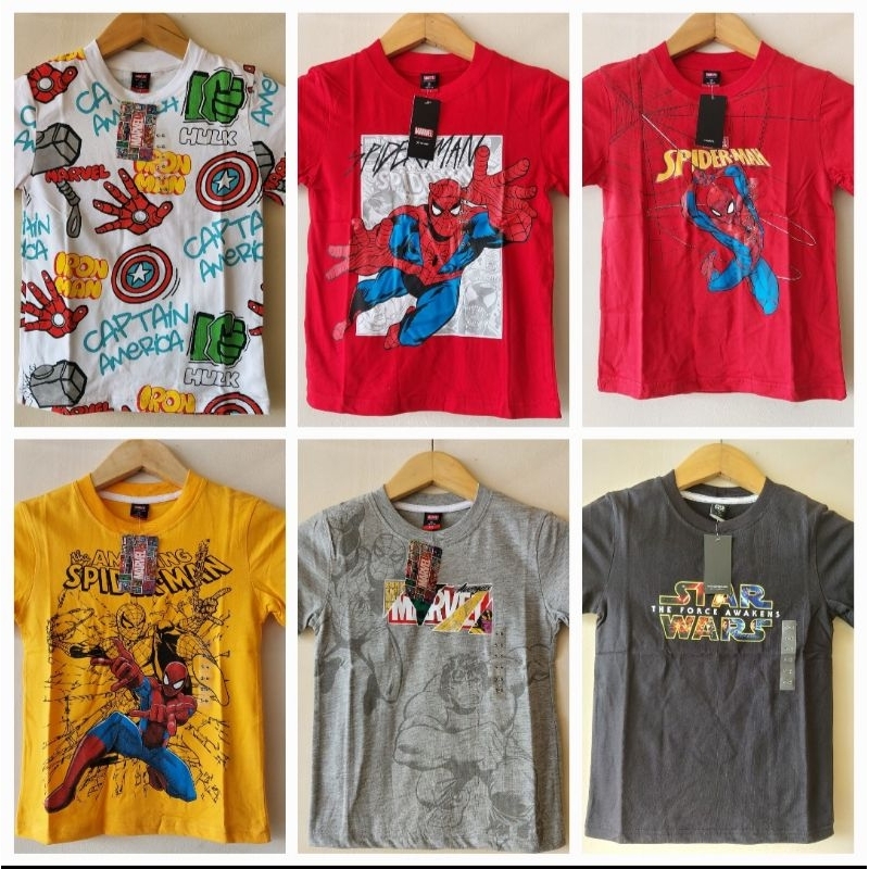 KAOS ANAK N3V4D4 MARVEL ORIGINAL MATAHARI MOTIF 1  | T-SHIRT ANAK N3V4DA MARVEL ORIGINAL