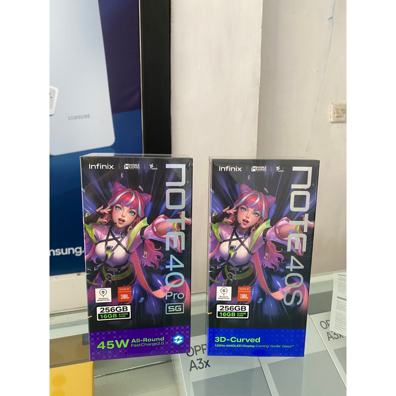 INFINIX NOTE 40PRO 5G Ram16/256GB New Garansi Resmi 1 Tahun.