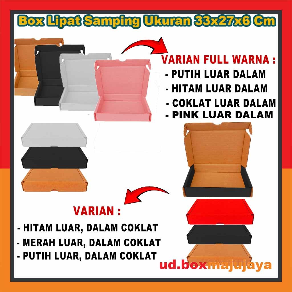 

Box 33x27x6 Cm / Box Lipat Samping / Box Hampers
