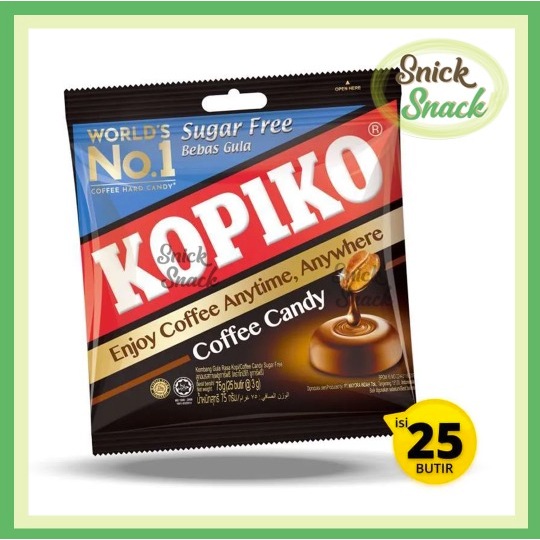 

Kopiko Sugar Free Pouch 25 Butir Permen Kopi Bebas Gula Coffee Candy